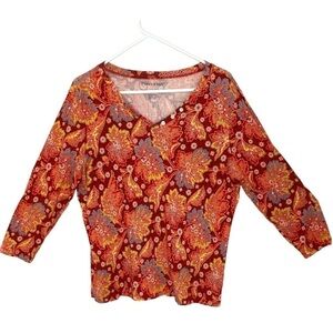 Pendleton Paisley Pullover Top